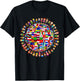National Flags Circle World Peace International Day Of Peace T-Shirt - T-Shirt | Black