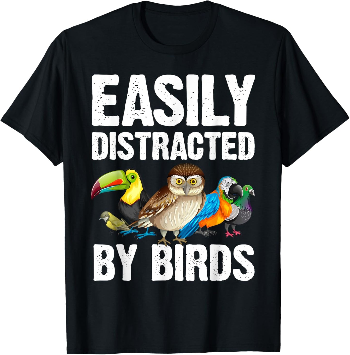 Funny Bird Lover Art Women Ornithology Bird Watcher T-Shirt - T-Shirt | Black