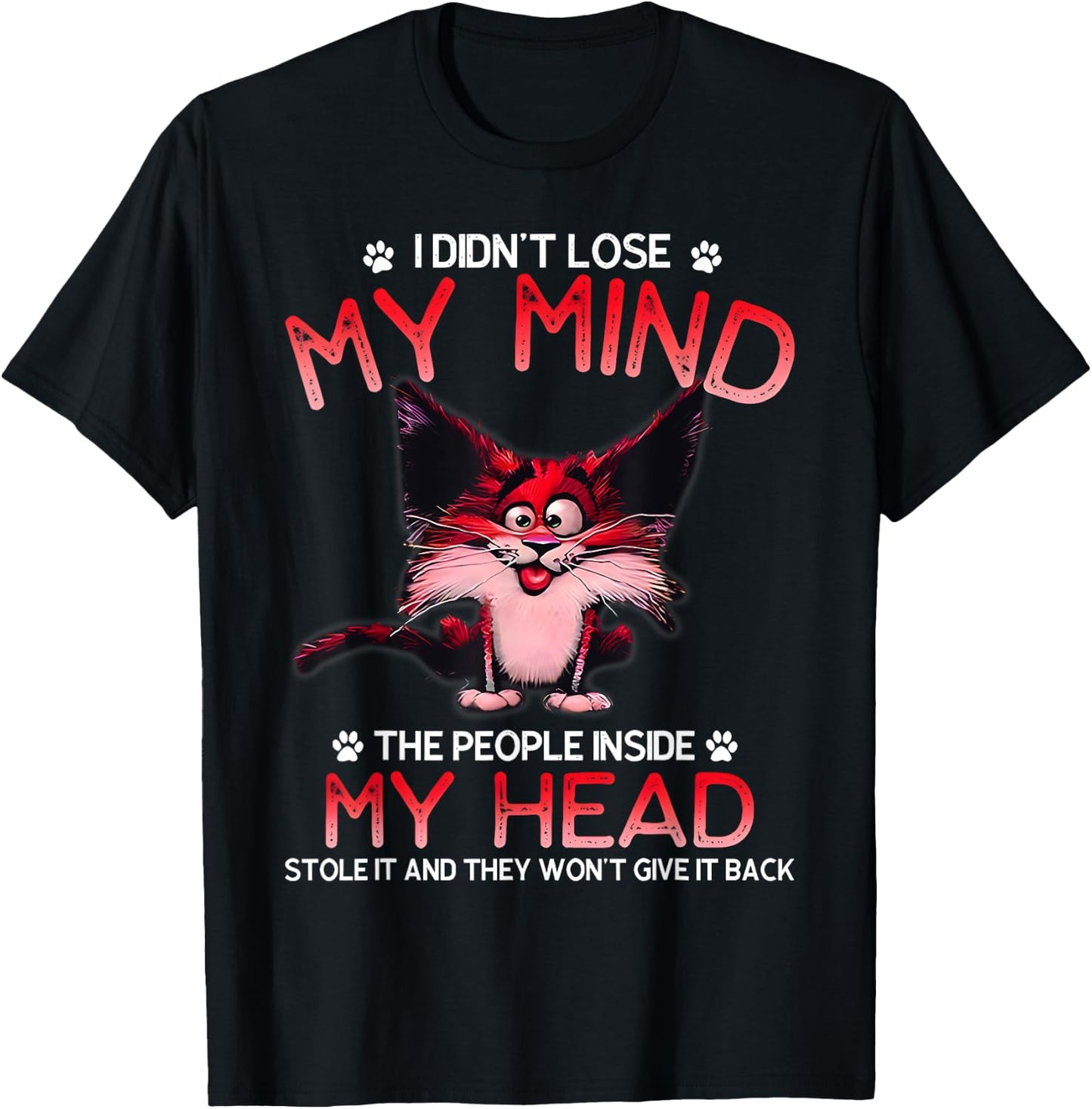 I Didn't Lose My Mind The People Inside My Head T-Shirt - T-Shirt | Black