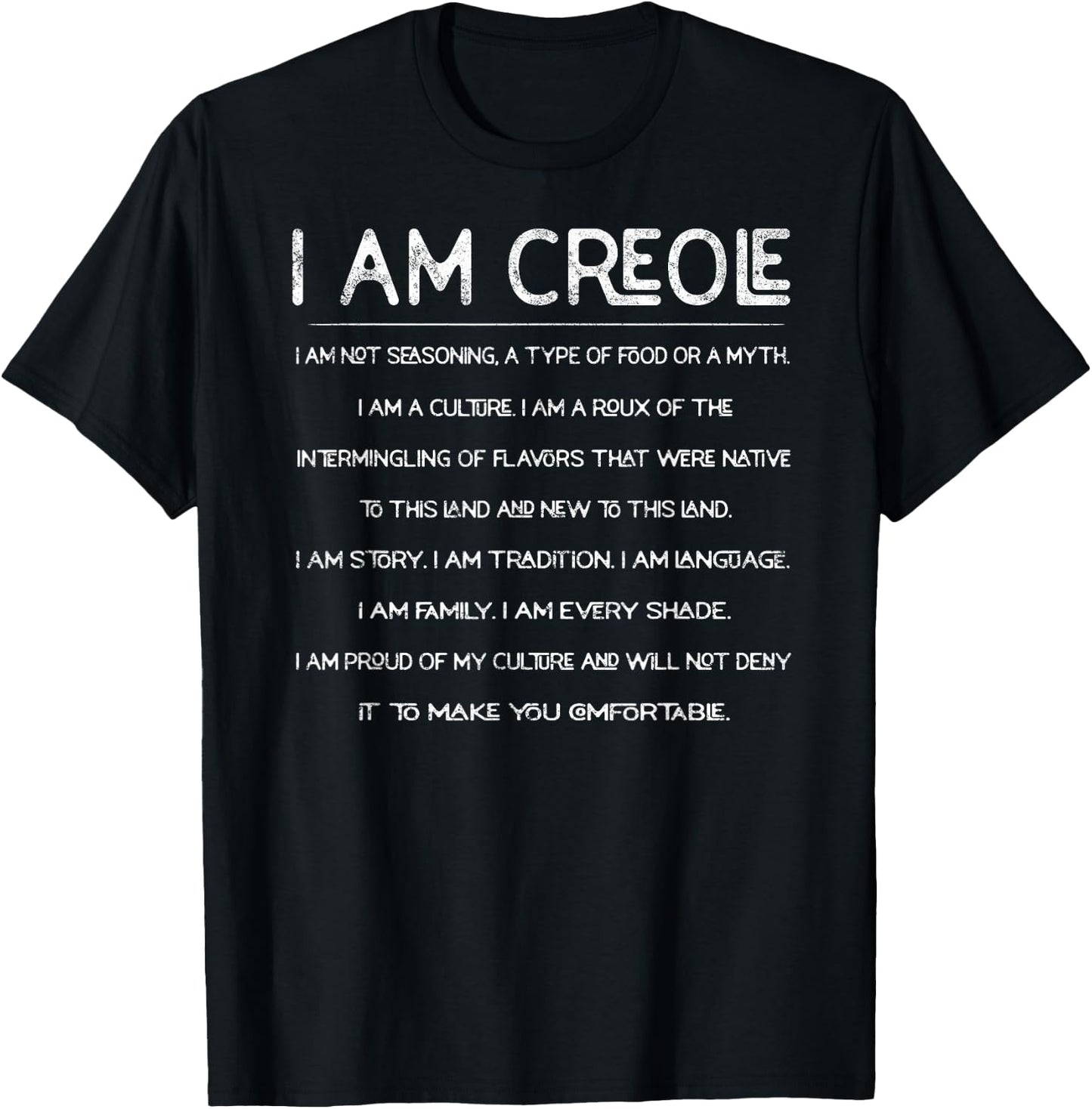 Creole Louisiana State New Orleans Mardi Gras T-Shirt - T-Shirt | Black