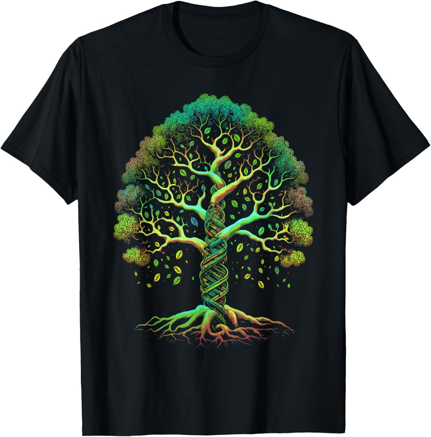 DNA Tree of Life Science Graphic , Women and Kids T-Shirt - T-Shirt | Black