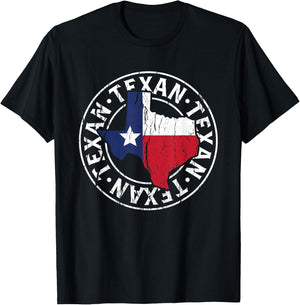 Texaner Proud Texas Texan Sayings T-Shirt - T-Shirt | Black