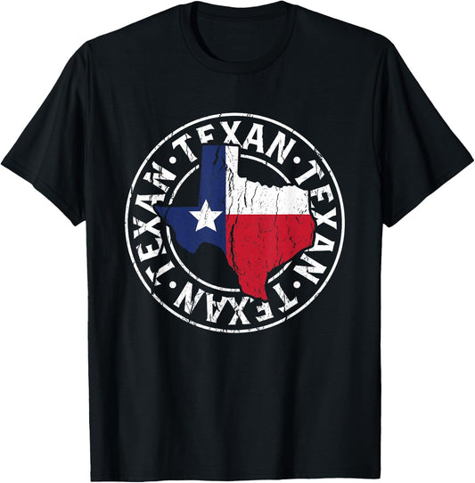 Texaner Proud Texas Texan Sayings T-Shirt - T-Shirt | Black