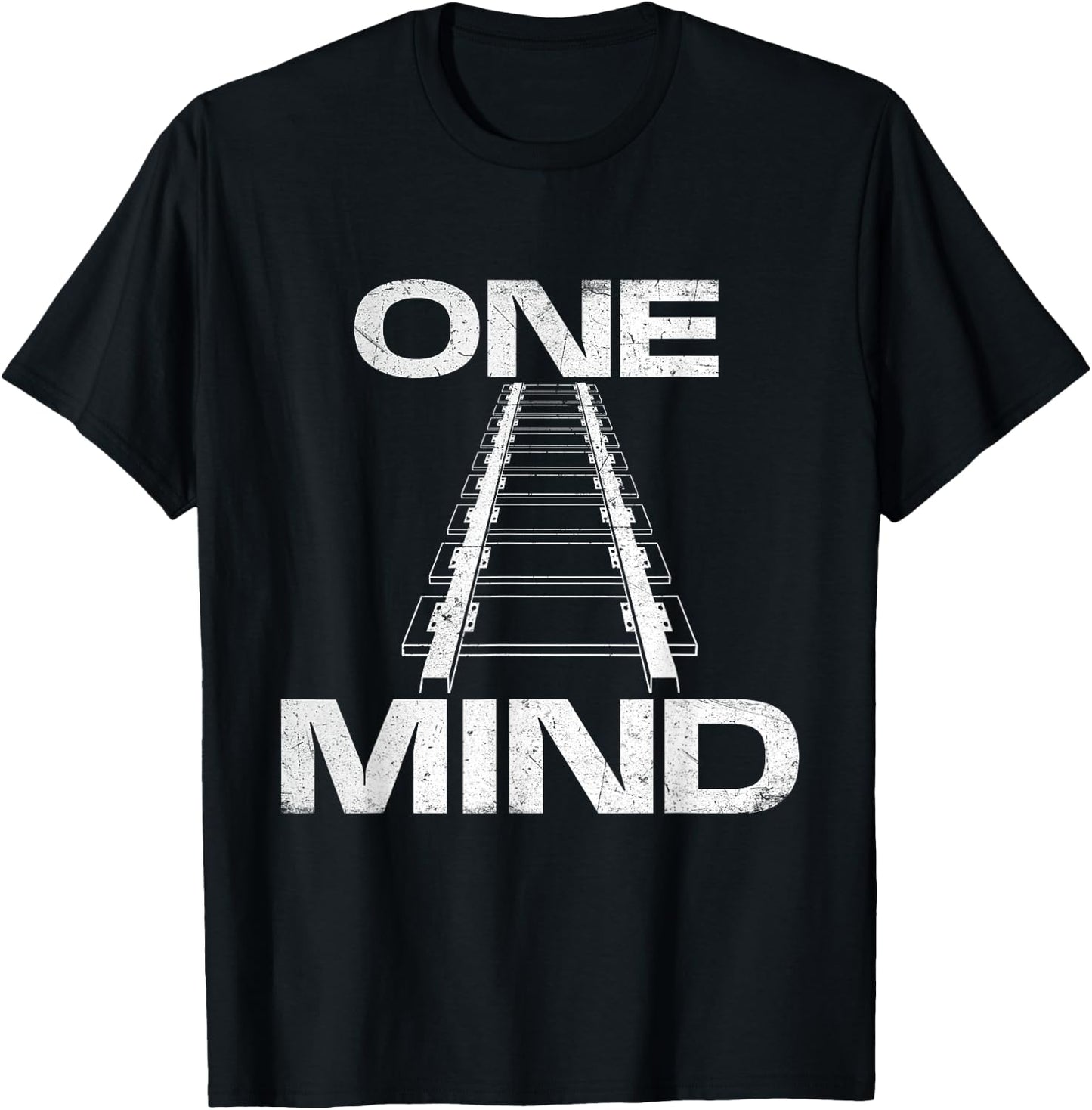 One Track Mind - Train Lover Railway Railroad T-Shirt - T-Shirt | Black