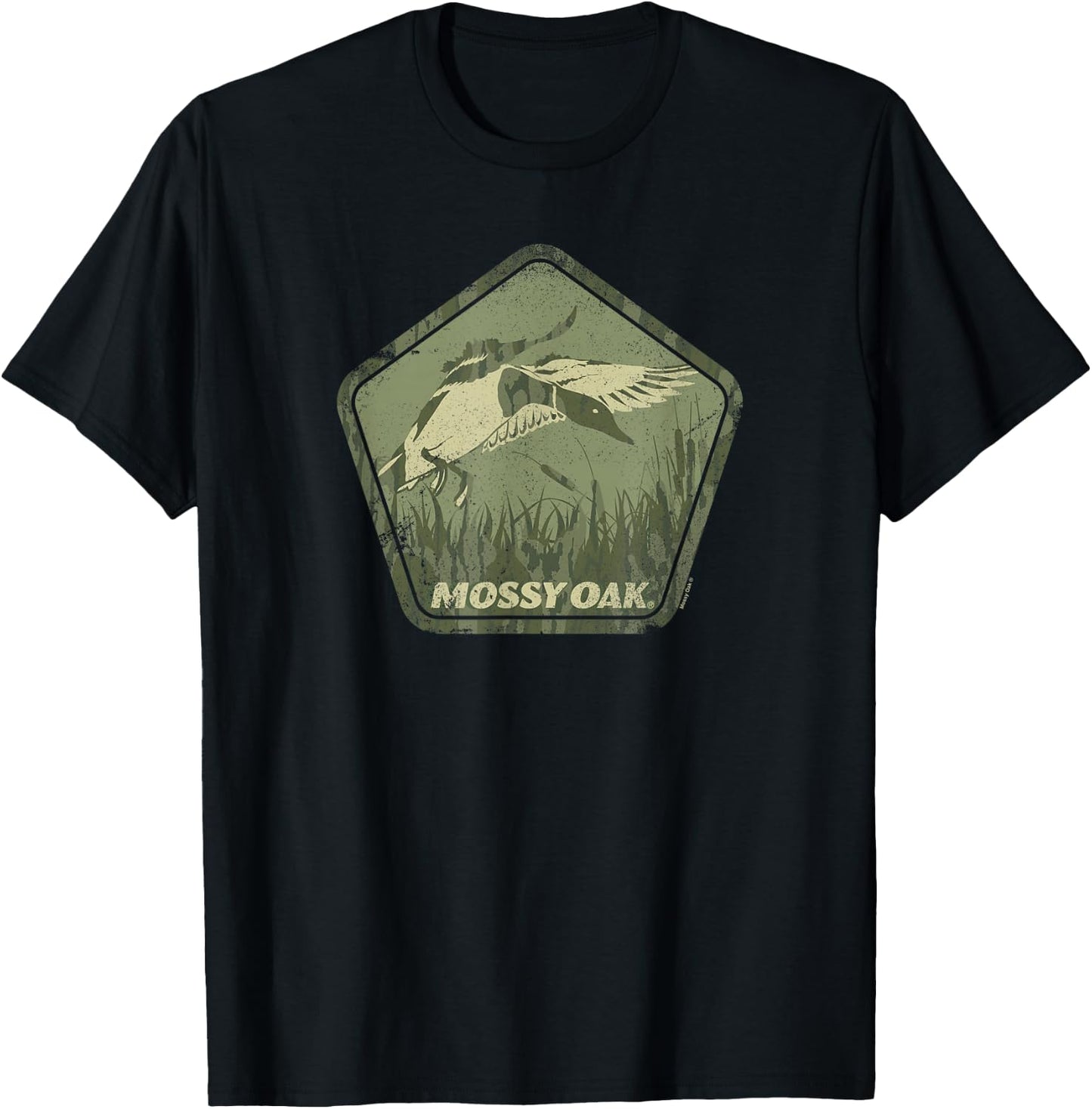 Mossy Oak Hunting Vintage Duck Target Logo T-Shirt - T-Shirt | Black
