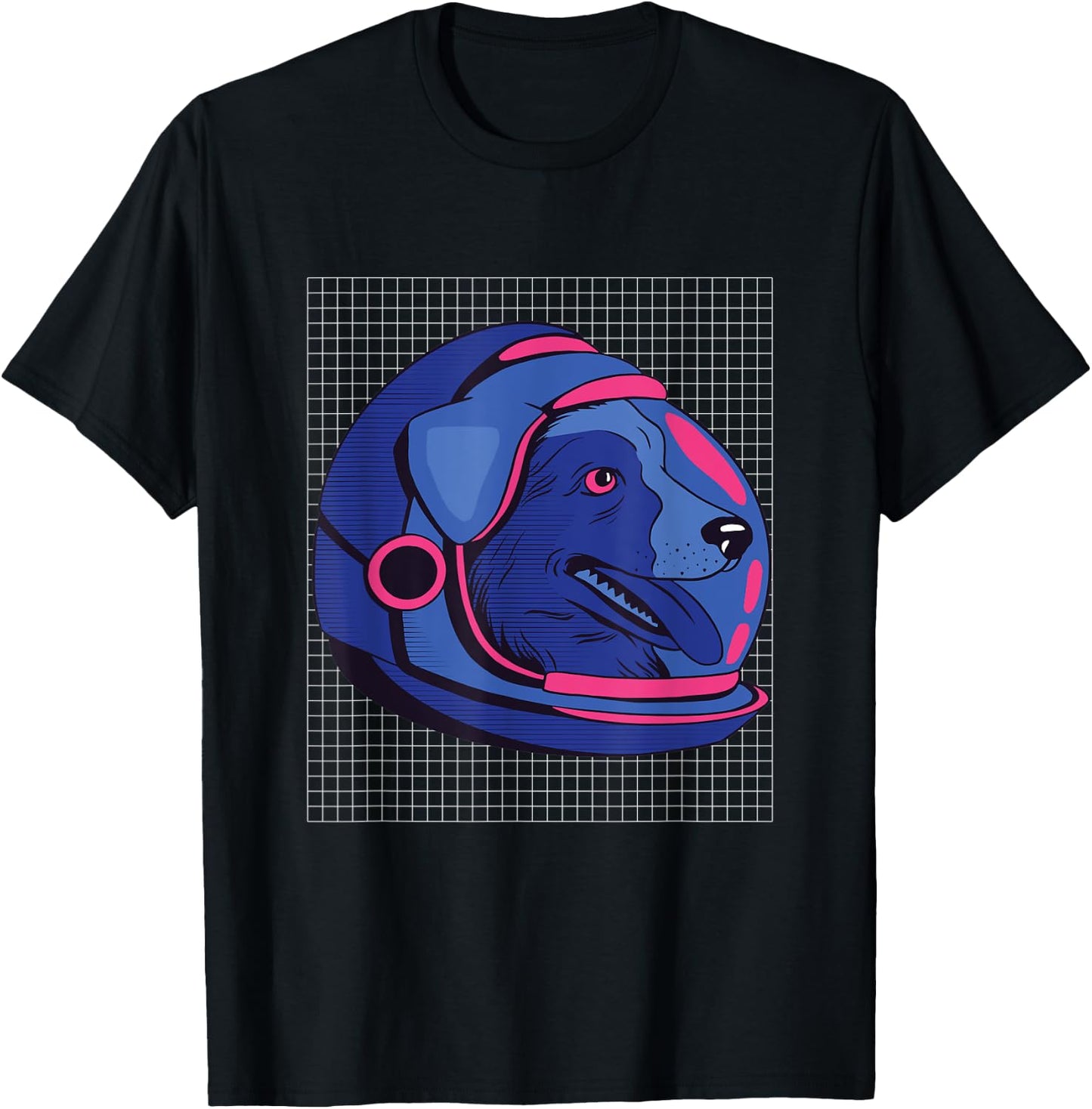 Astronaut Laika Russia Dog T-Shirt - T-Shirt | Black