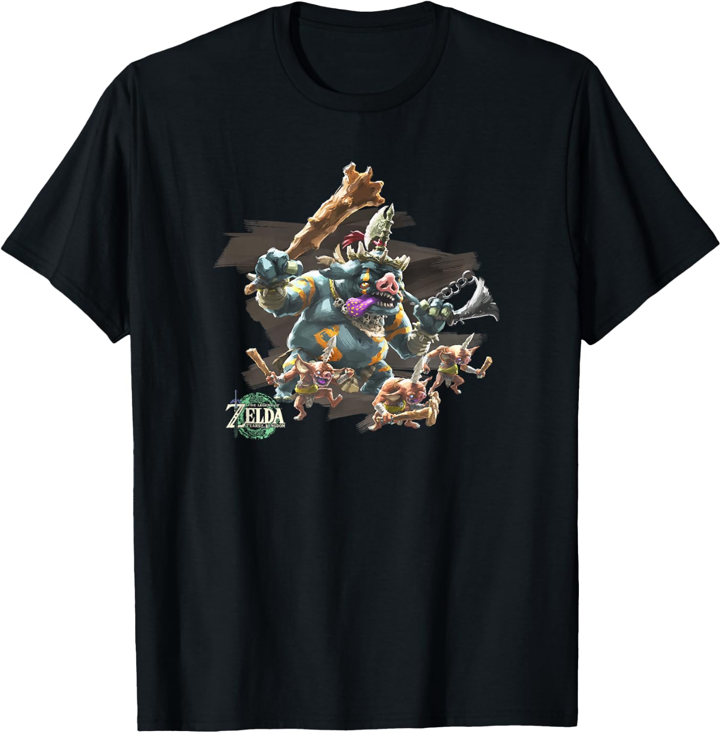 The Legend of Zelda Tears of The Kingdom Boss Bokoblin T-Shirt - T-Shirt | Black