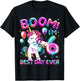 6 Years Old Flossing Unicorn Gifts 6th Birthday Girl Party T-Shirt - T-Shirt | Black