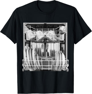 Dishwasher Costume Funny Halloween Silvester Kitchen Objects T-Shirt - T-Shirt | Black
