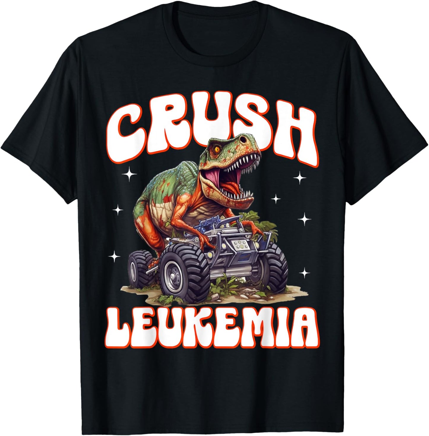 Crush Leukemia Awareness Cure Blood Cancer Fighter Kids T-Shirt - T-Shirt | Black