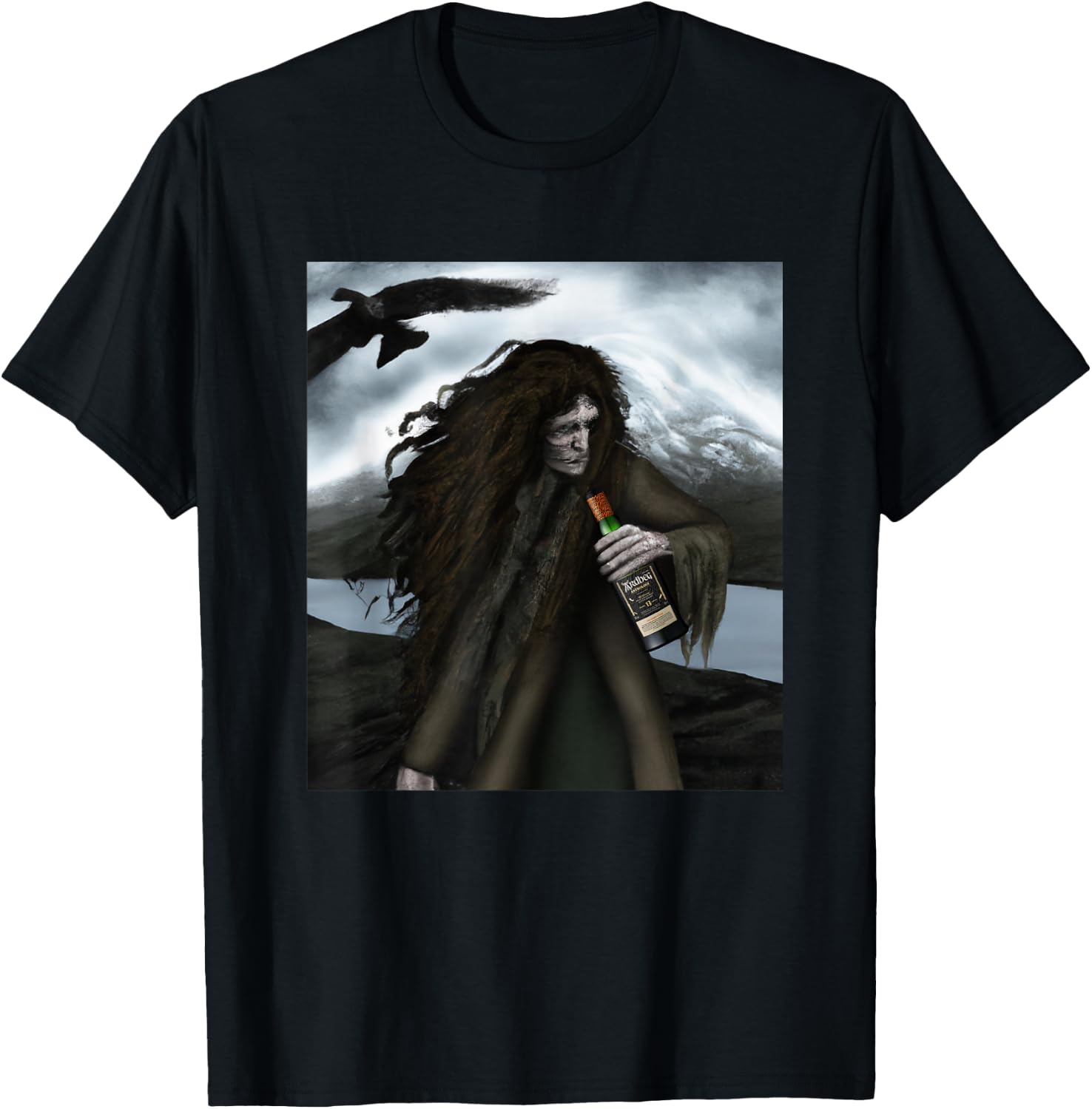 MonnemBlue Ardbeg The Harpy's Tale -Adults Black Short Sleeve Small T-Shirt - T-Shirt | Black