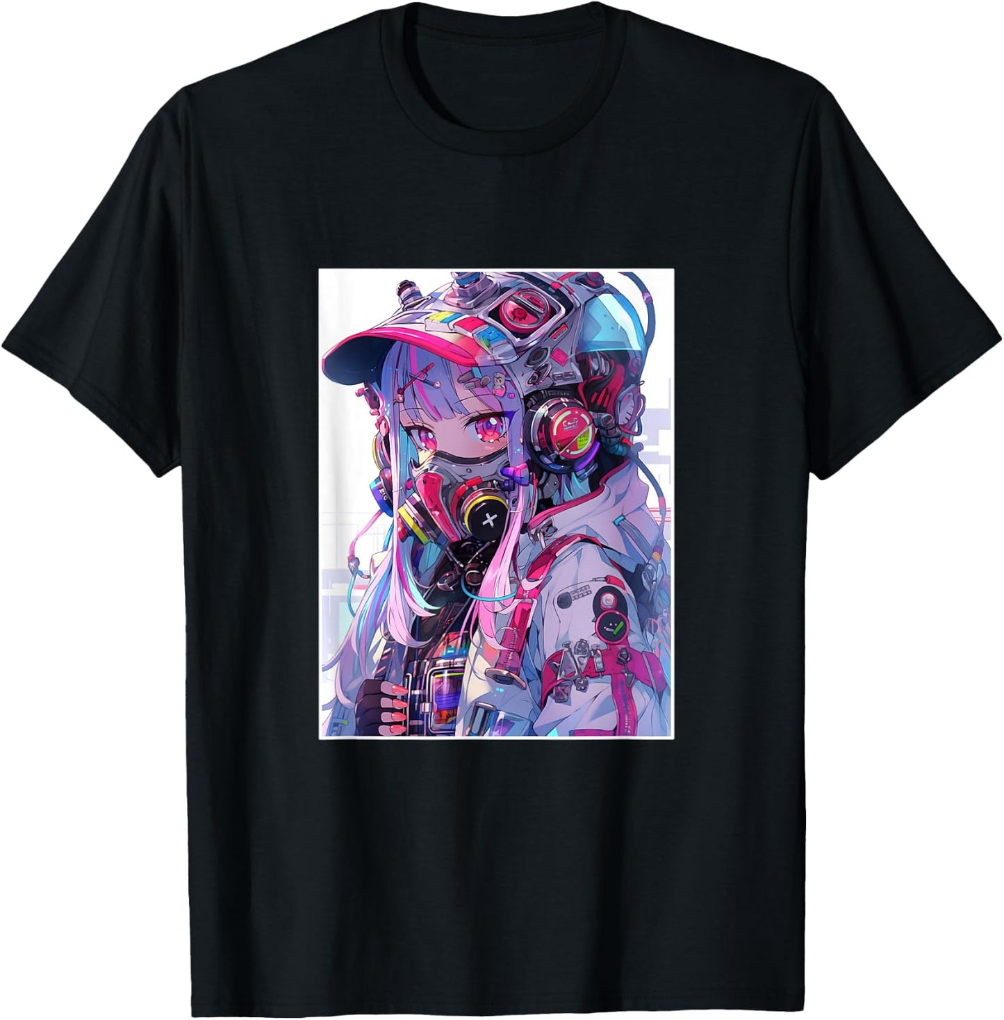 Anime Girl Anime Otaku Japanese Aesthetic T-Shirt - T-Shirt | Black