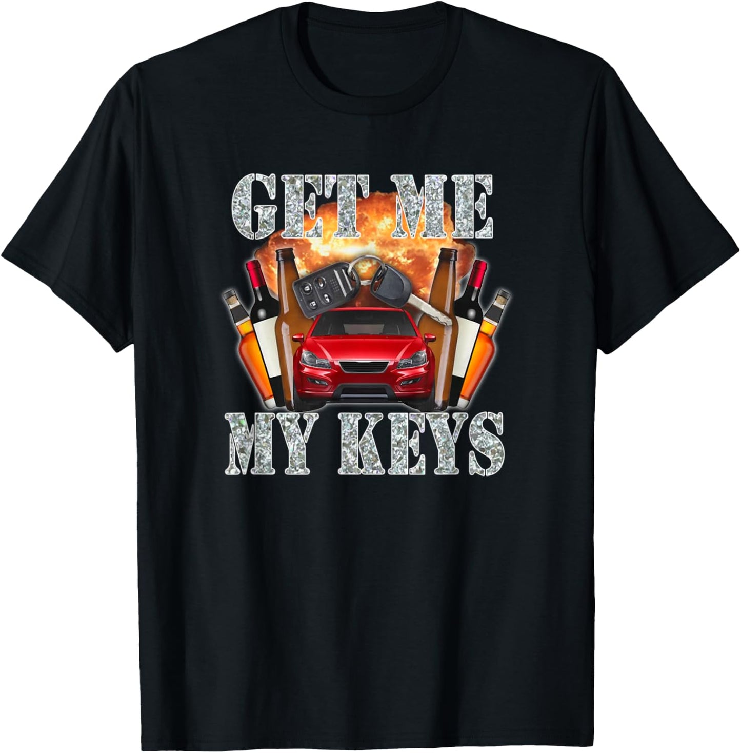 Get Me My Keys T-Shirt - T-Shirt | Black