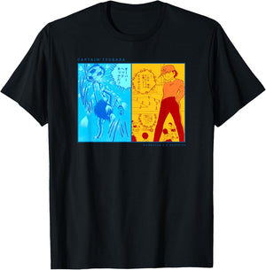 Captain Tsubasa Nankatsu-Shutetsu (Famous Scene) T-Shirt - T-Shirt | Black