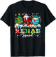 Rehab Squad Wheelchair Santa Reindeer Rehab Nurse Christmas T-Shirt - T-Shirt | Black