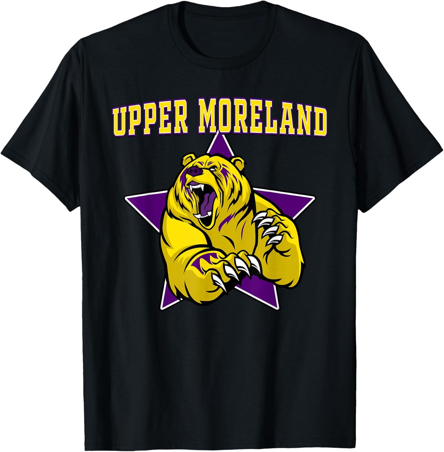 Upper Moreland Bears High School Team Spirit T-Shirt - T-Shirt | Black