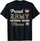 Retro Proud Army National Guard Meme Military Pride Costume T-Shirt - T-Shirt | Black