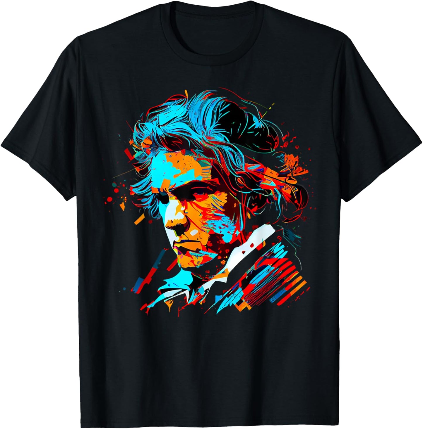 Pop Art Ludwig van Beethoven Music Composer T-Shirt - T-Shirt | Black