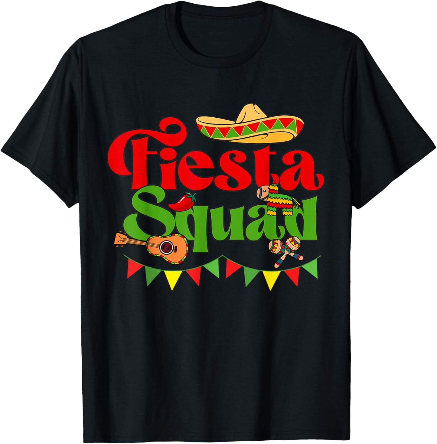 Down To Fiesta Design - Fiesta Squad T-Shirt - T-Shirt | Black