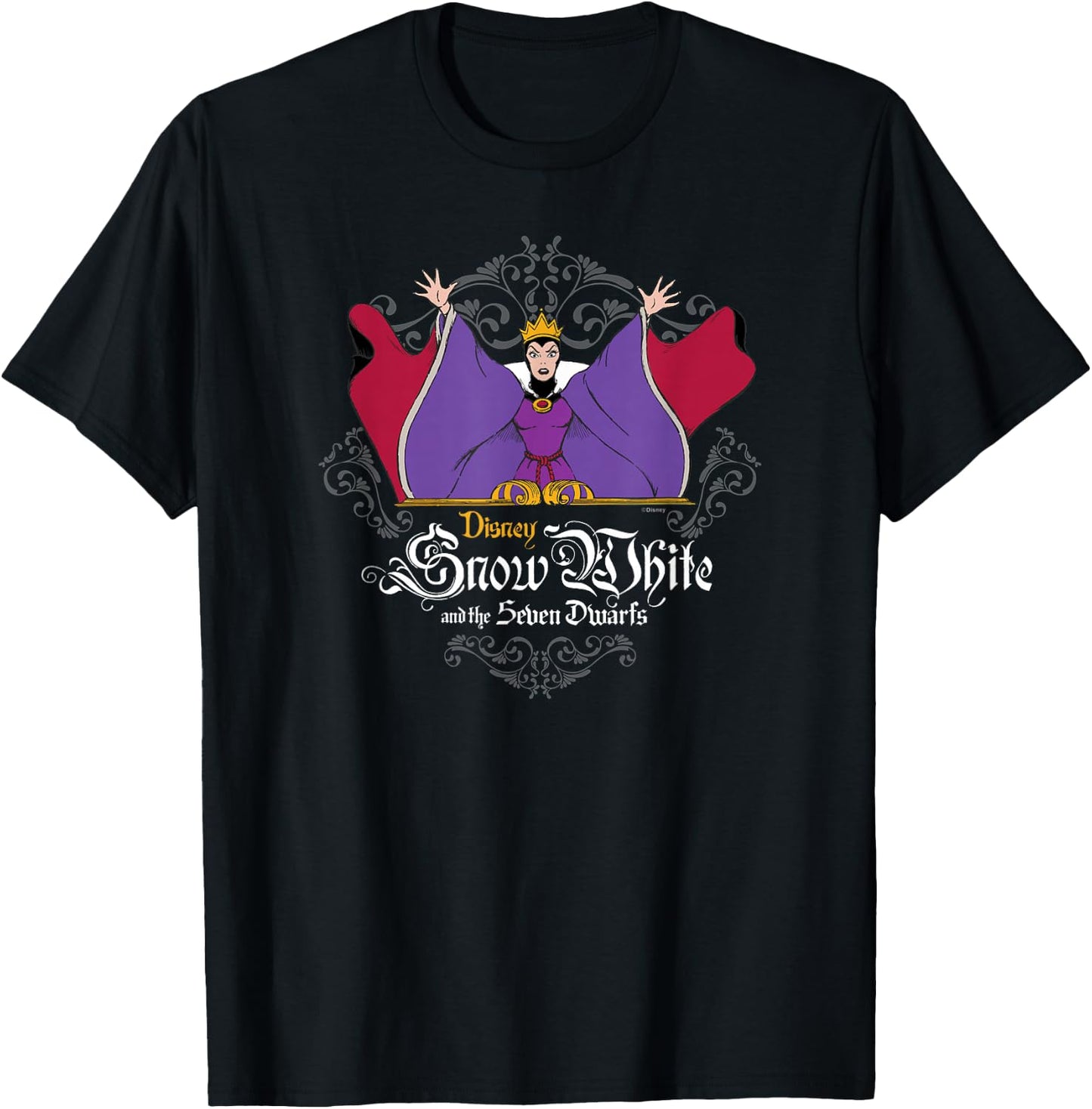 Disney Villains - Snow White and The Seven Dwarfs Evil Queen T-Shirt - T-Shirt | Black