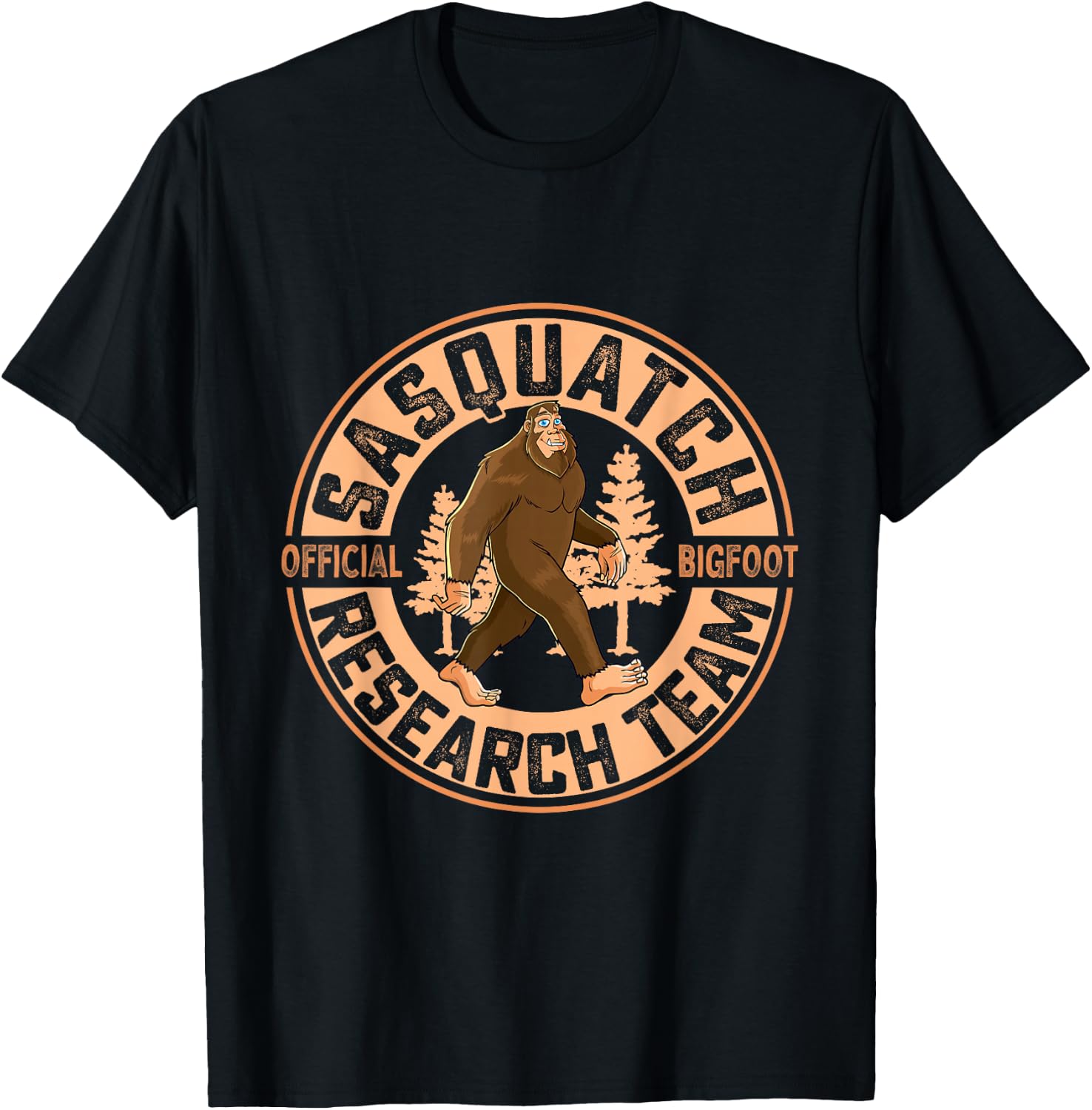 Sasquatch Official Bigfoot Research Team Men Women Kids T-Shirt - T-Shirt | Black