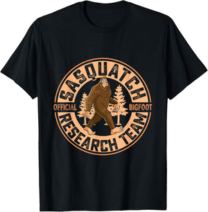 Sasquatch Official Bigfoot Research Team Men Women Kids T-Shirt - T-Shirt | Black