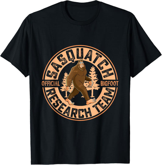 Sasquatch Official Bigfoot Research Team Men Women Kids T-Shirt - T-Shirt | Black