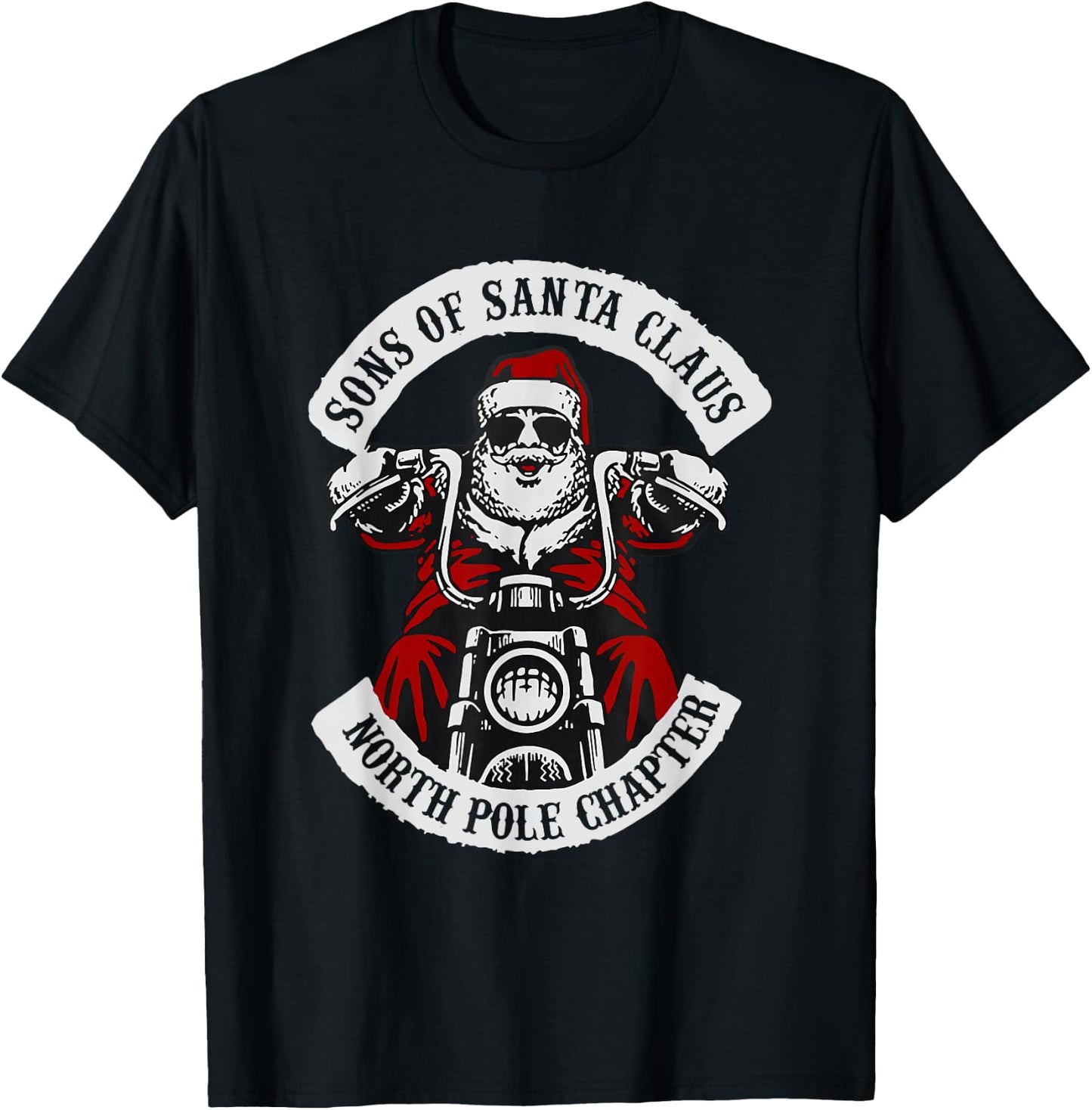 Sons Of Santa Claus North Pole Chapter Christmas T-Shirt - T-Shirt | Black