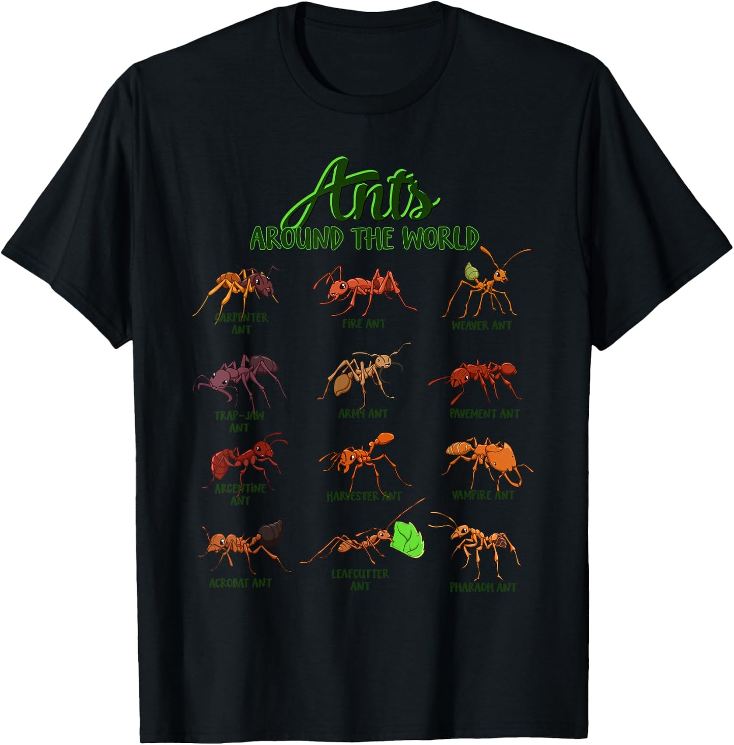 Ants of the World - Ants T-Shirt - T-Shirt | Black