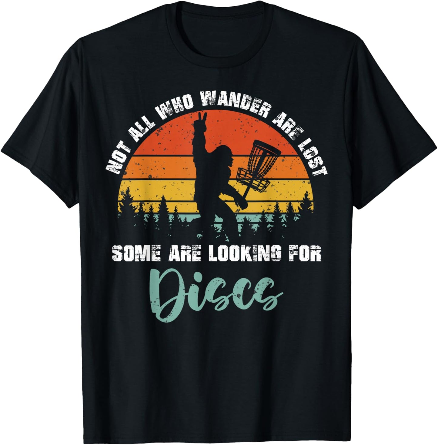 Bigfoot Disc Golf Big Foot Sasquatch Gifts Women T-Shirt - T-Shirt | Black
