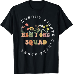 Oncology Hematology Nurse Squad Pediatric Hem/Onc Doctor T-Shirt - T-Shirt | Black