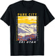 Park City Ski Area Utah Distressed Vintage T-Shirt - T-Shirt | Black