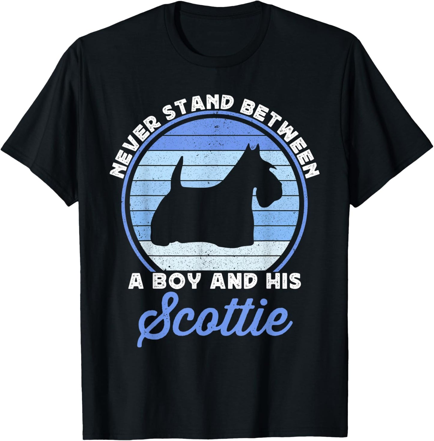 Funny Boys Scottish Terrier Dog For Kids Boy Scotty Scottie T-Shirt - T-Shirt | Black