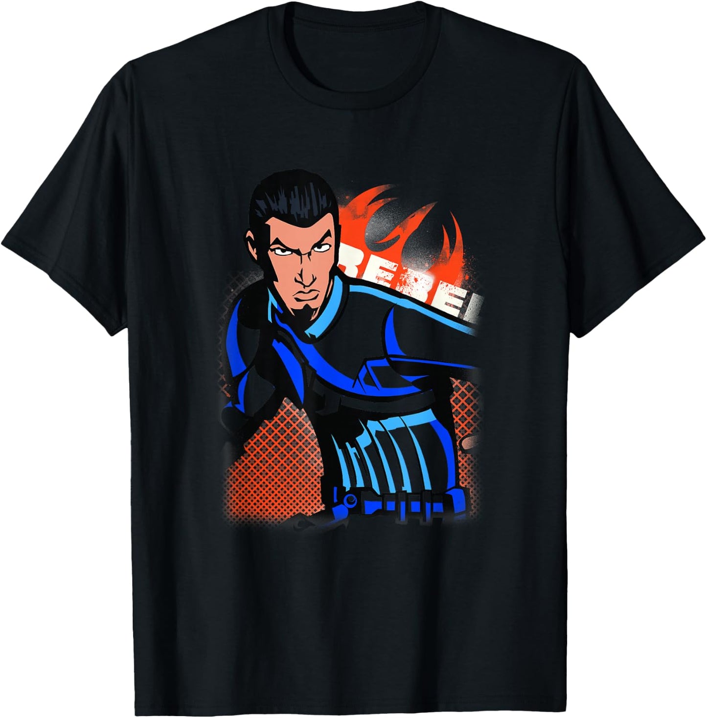 Star Wars Rebels Kanan Jarrus Spotlight Rebel Portrait T-Shirt - T-Shirt | Black
