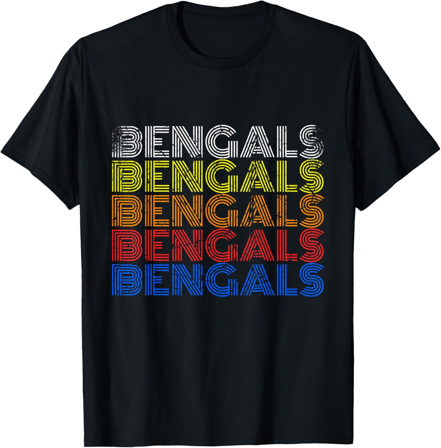 Retro Bengals Vintage T-Shirt - T-Shirt | Black