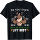 Do You Even Lift Bro Reindeer Gym Ugly Christmas Sweater T-Shirt - T-Shirt | Black