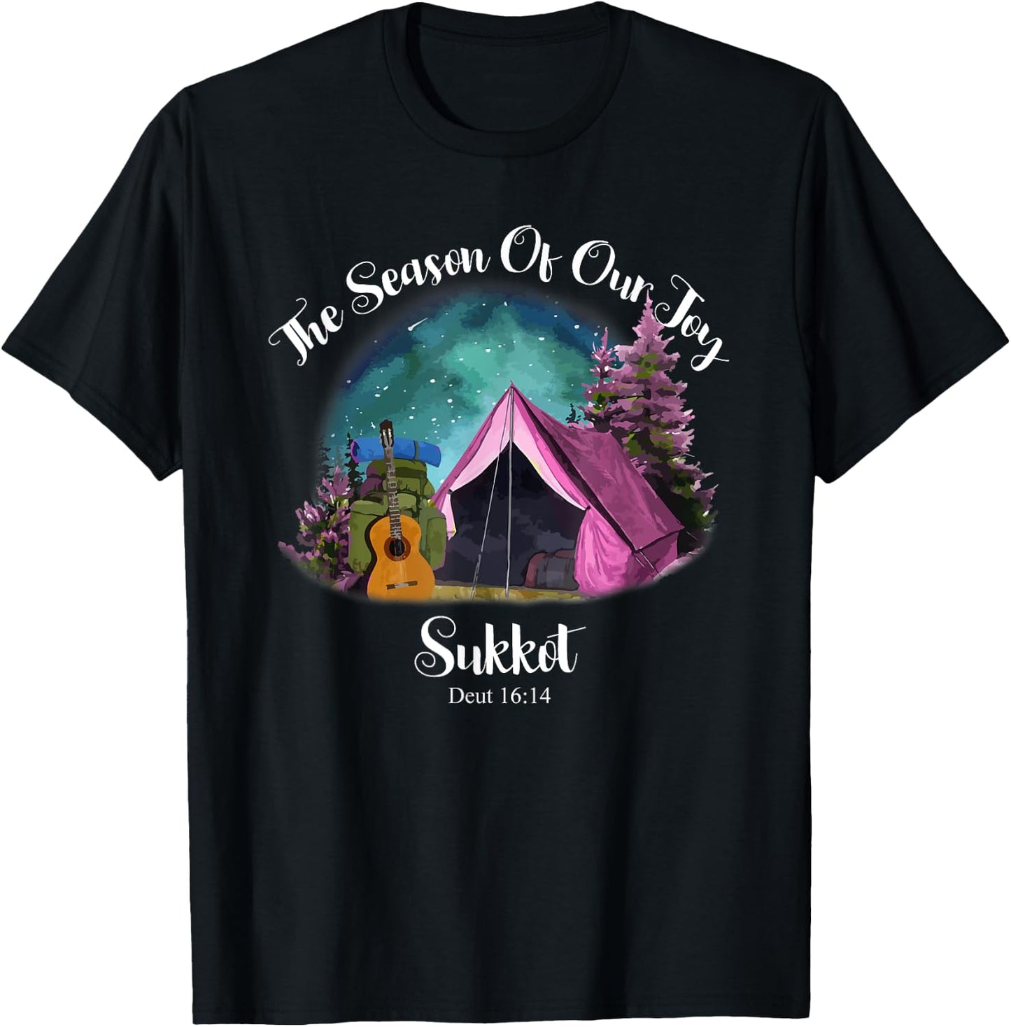Sukkot Biblical Feast Celebration Bible Study Worship Yeshua T-Shirt - T-Shirt | Black