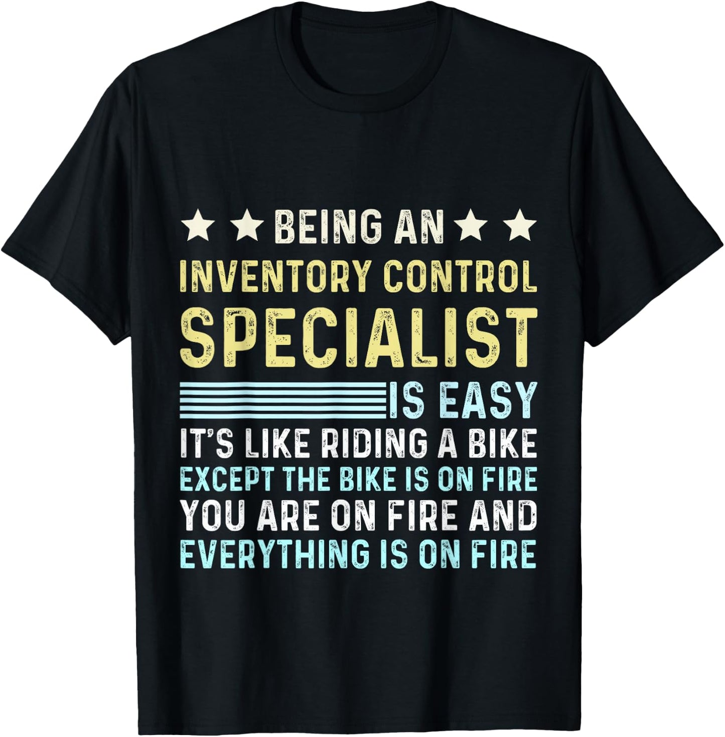 Funny Appreciation Inventory Control Specialist T-Shirt - T-Shirt | Black