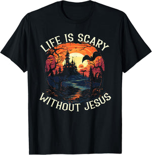 Christian Halloween Jesus Christ Trick Or Treat Christianity T-Shirt - T-Shirt | Black