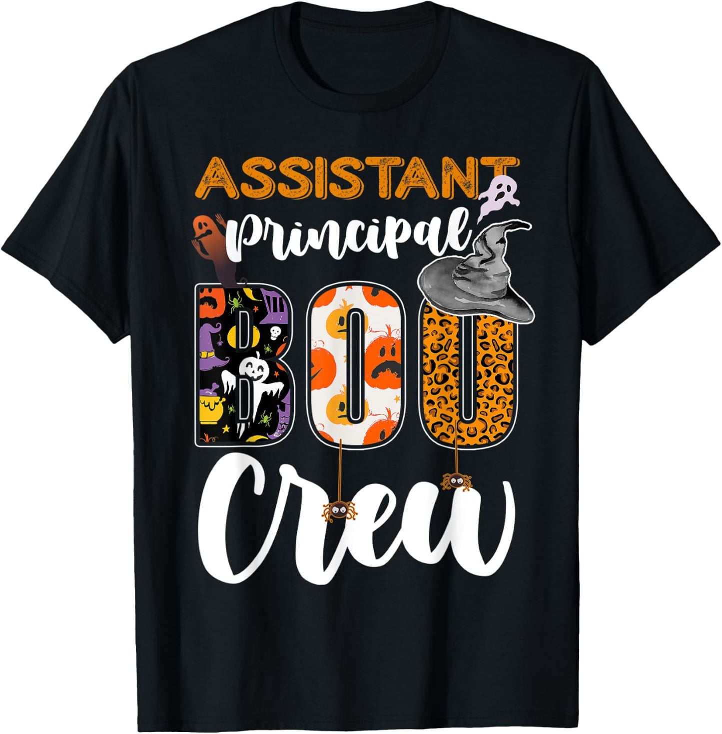 Assistant Principal Boo Crew Halloween Matching Asst T-Shirt - T-Shirt | Black