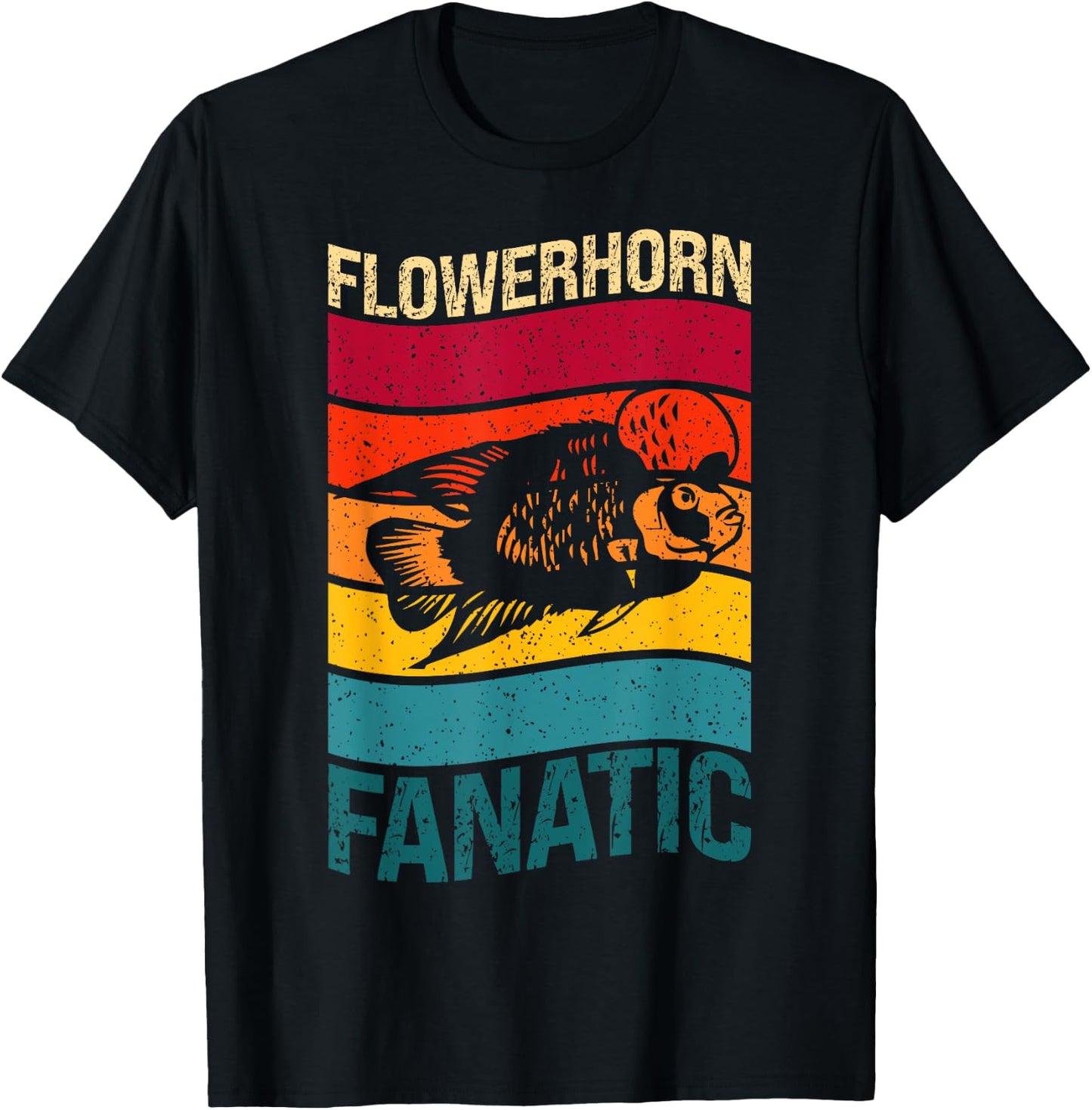 I'm A Flowerhorn Fanatic Pet Fish Flowerhorn T-Shirt - T-Shirt | Black