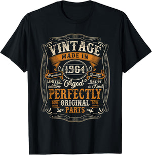 60 Years Old Gift Vintage Made In 1964 60th Birthday Men T-Shirt - T-Shirt | Black
