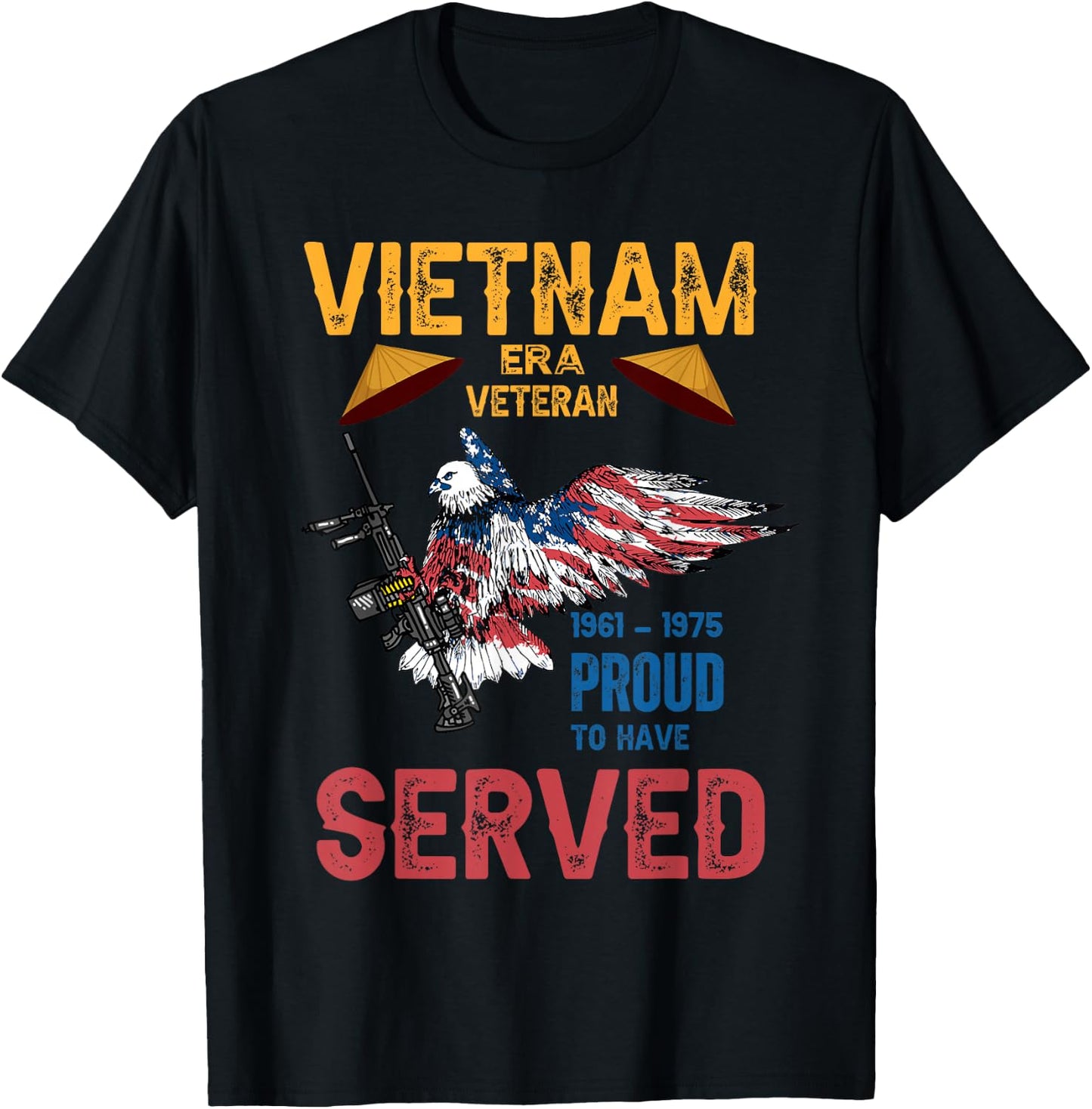Vietnam Era Veteran Proud to Have Served T-Shirt - T-Shirt | Black