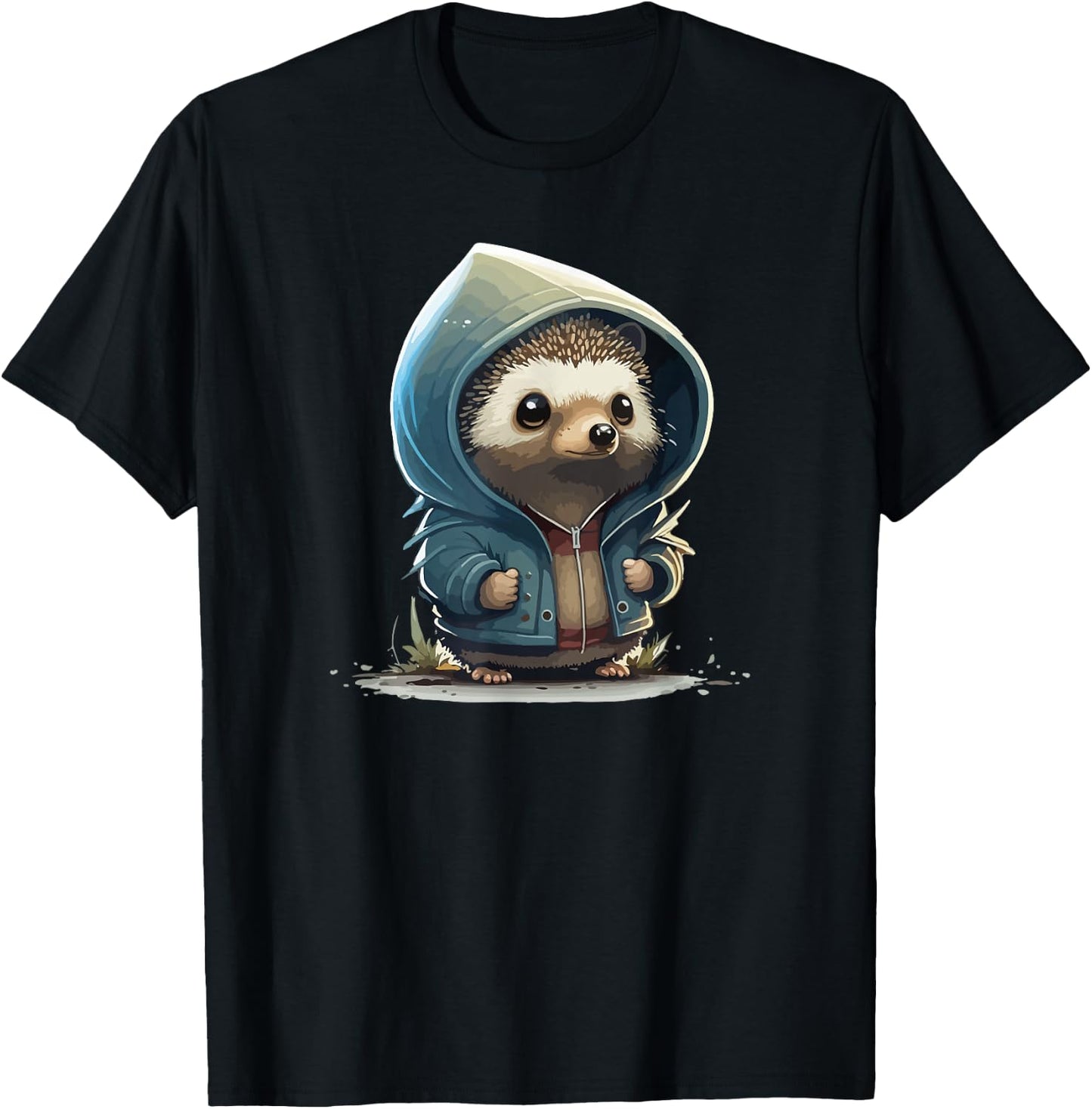 Retro Hedgehog T-Shirt - T-Shirt | Black