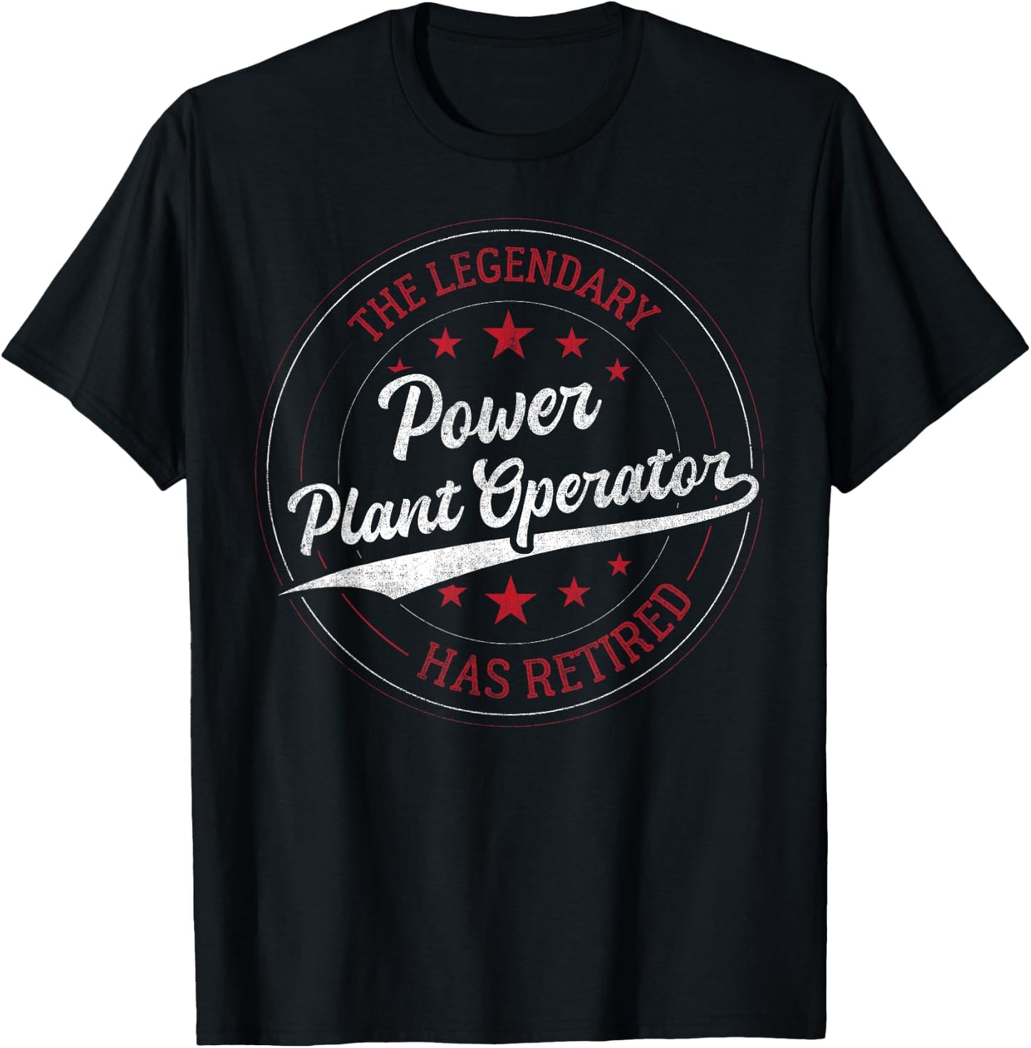 Legendary Retired Power Plant Operator T-Shirt - T-Shirt | Black