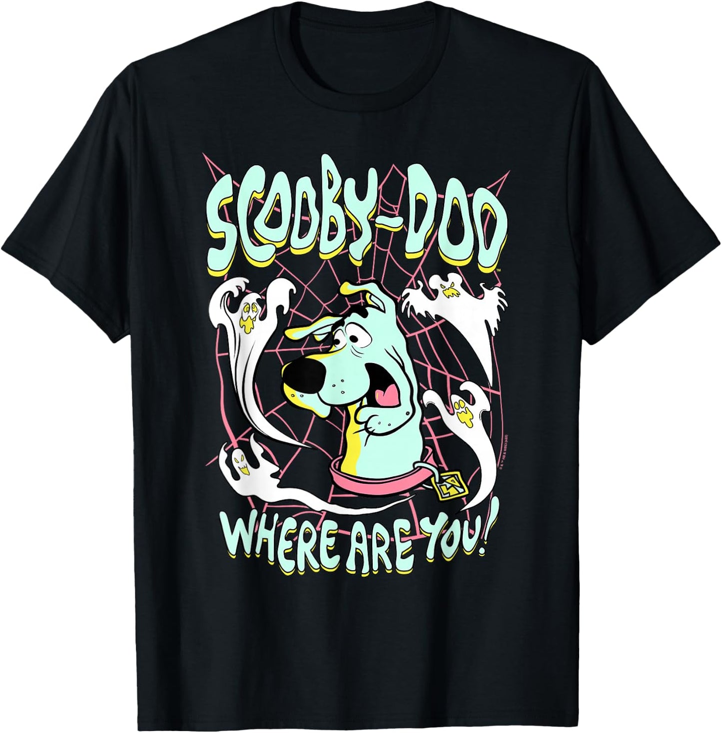Scooby-Doo Spooky Ghosts T-Shirt - T-Shirt | Black