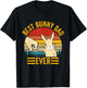 Best Bunny Dad Ever Rabbit Lover Father Pet Rabbit T-Shirt - T-Shirt | Black