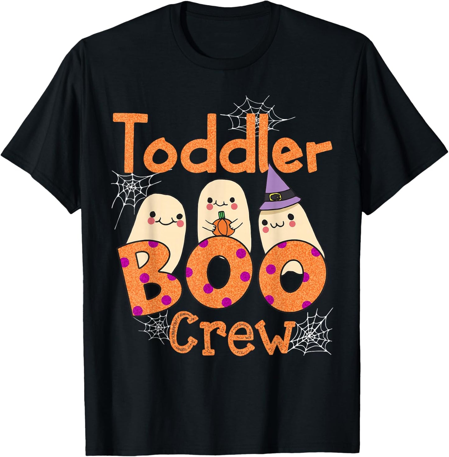 Toddler Daycare Boo Crew Cute Halloween Costume Ghost School T-Shirt - T-Shirt | Black
