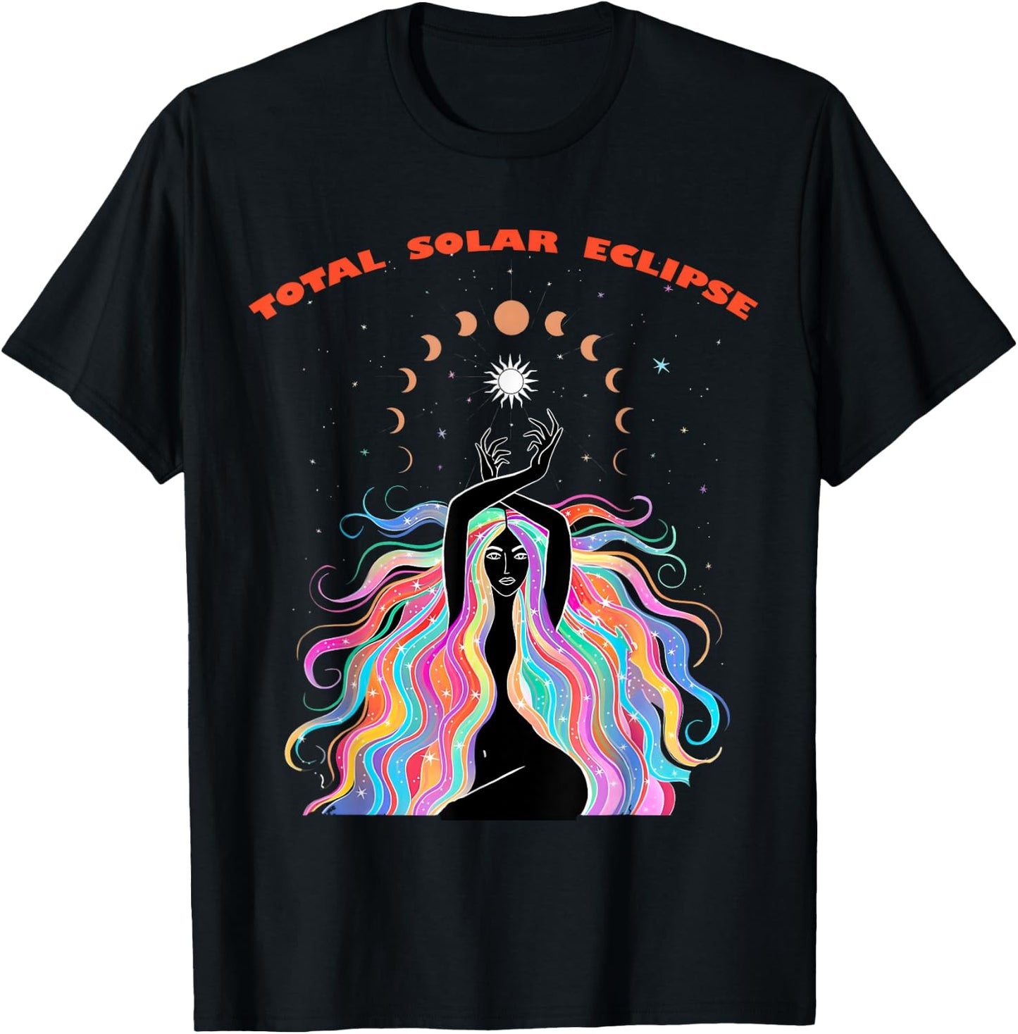 2024 Total Solar Eclipse April 8 Path Of The Eclipse T-Shirt - T-Shirt | Black