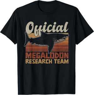 Official Megalodon Research Team - Megalodon Shark T-Shirt - T-Shirt | Black